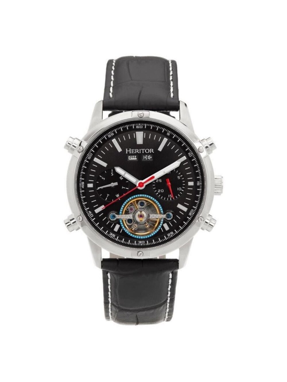 NWT Heritor Wilhelm Black Dial Men's Watch